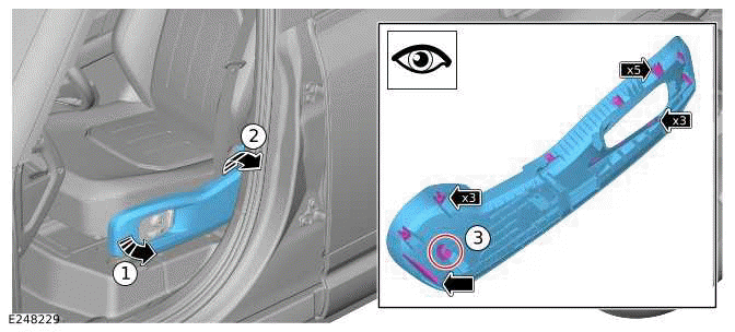 B-Pillar Upper Trim Panel - 110